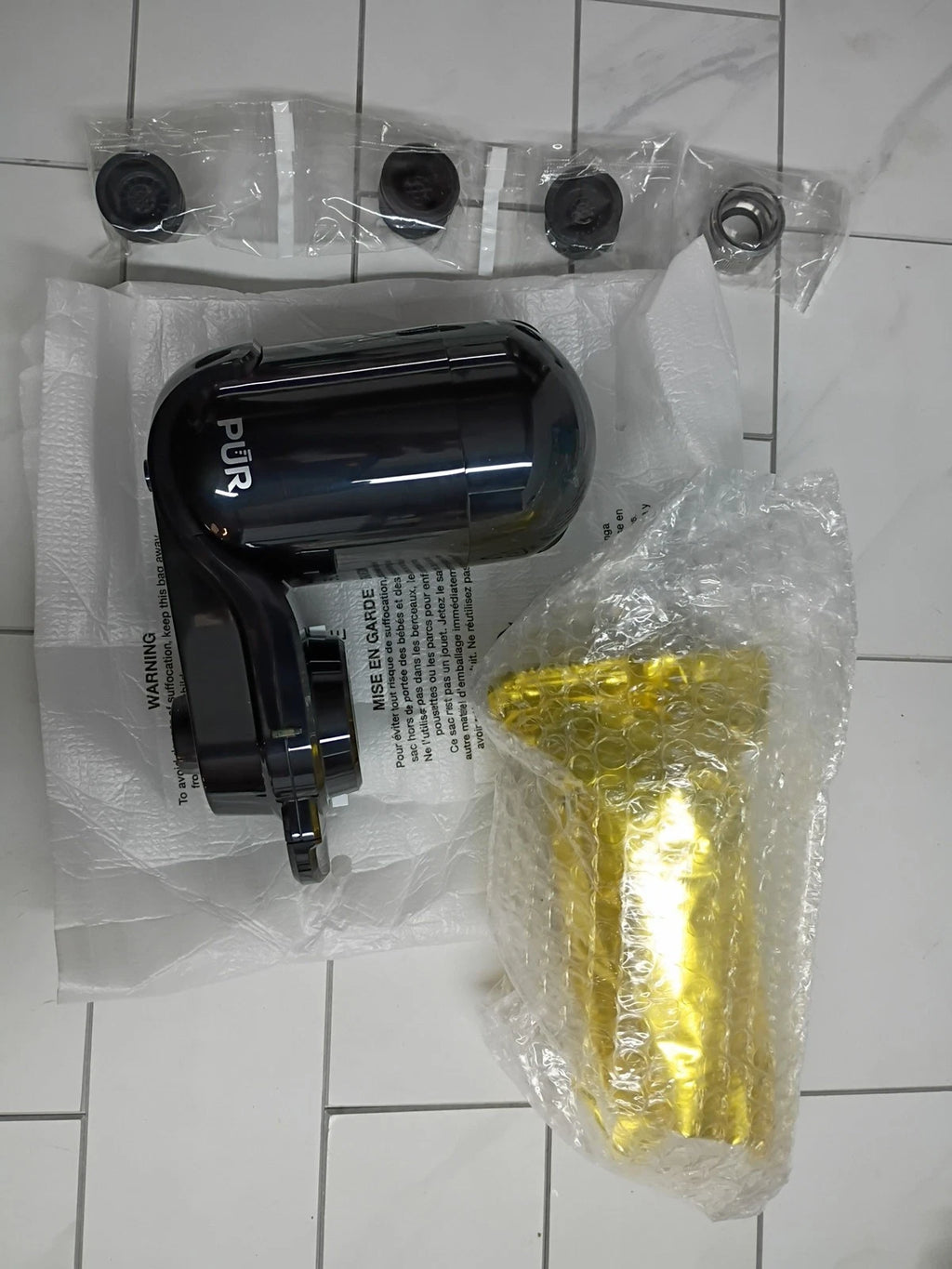 PUR PLUS Faucet Mount Filtration System Black FM2100B- BRAND NEW Open Box
