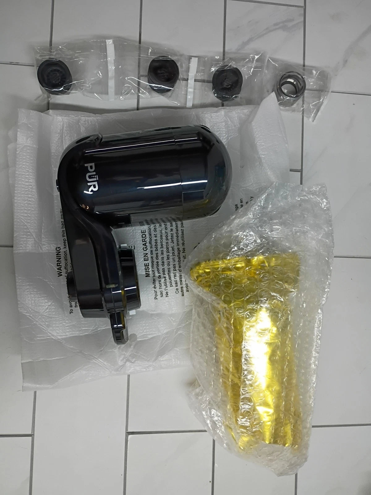 PUR PLUS Faucet Mount Filtration System Black FM2100B- BRAND NEW Open Box