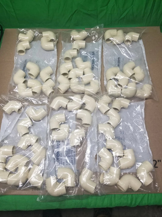 60 Pck Flow Guard 3/4" CPVC 90-Degree Slip x Slip Elbow Fitting 10 Pack - NEW