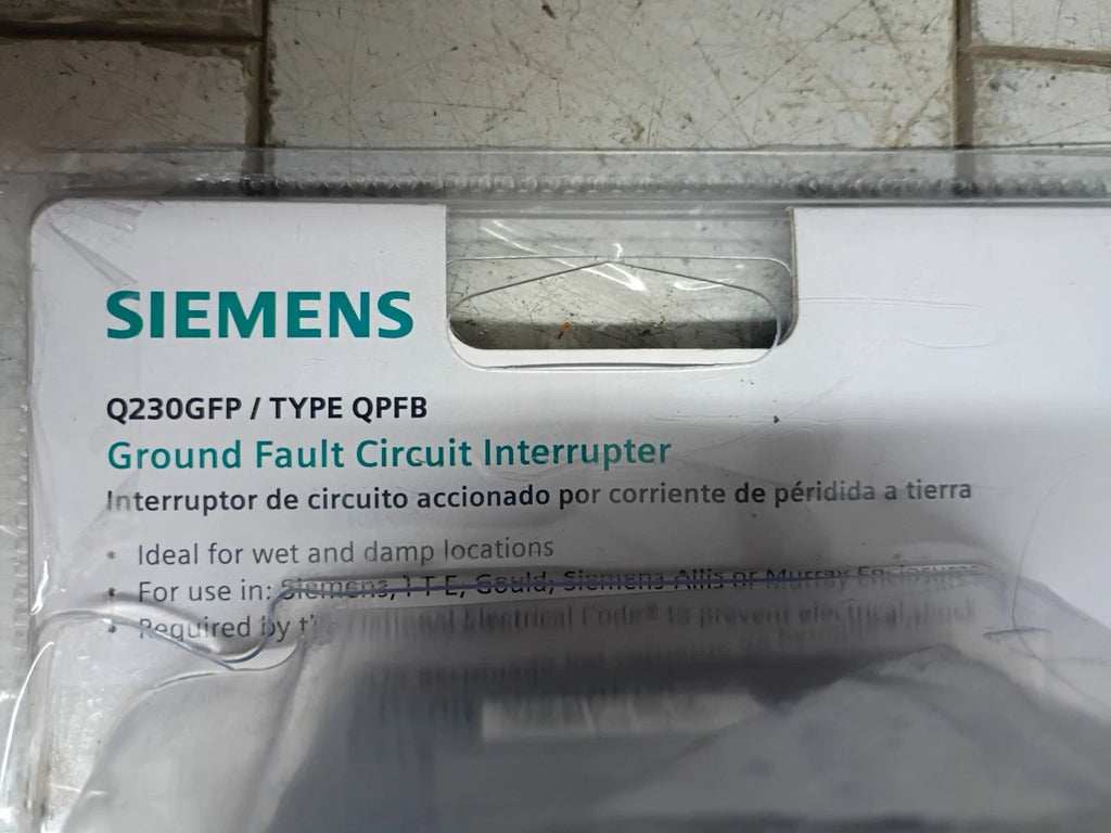 SIEMENS QPFB 30 Amp 2-Pole GFCI Circuit Breaker Q230GFP (OPEN BOX)
