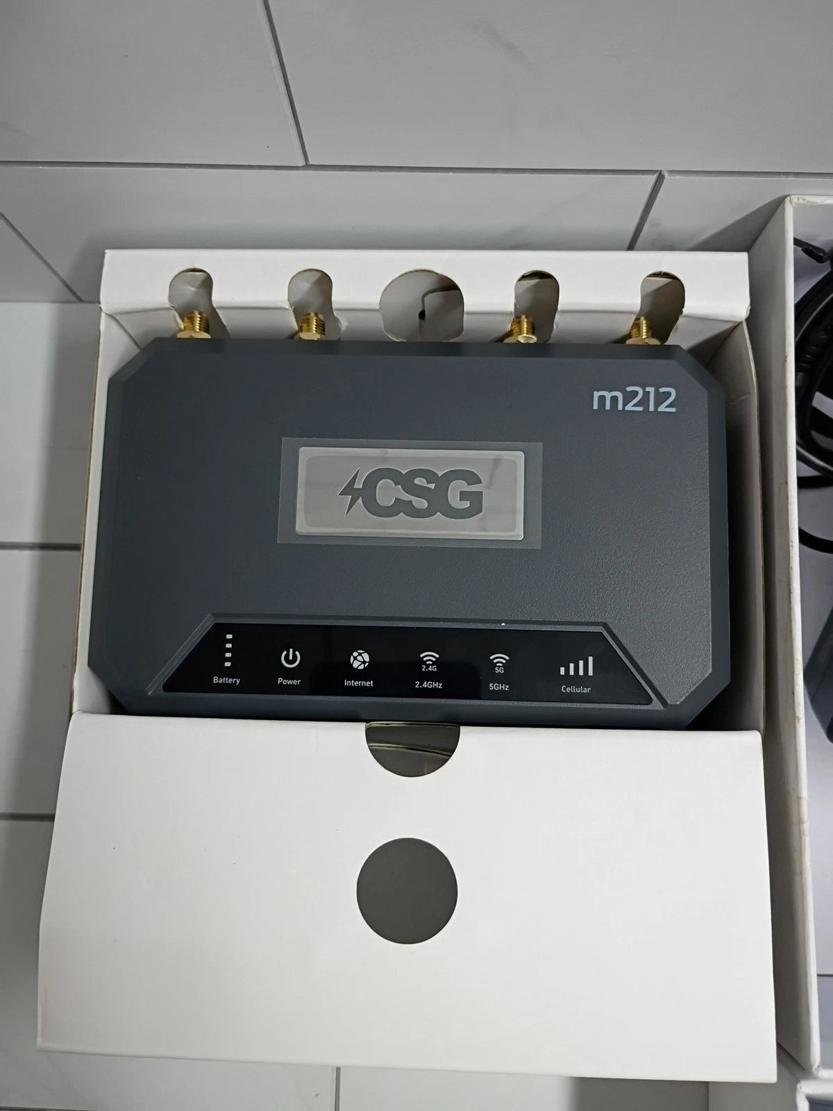 CSG m212 4G LTE CSG-M212 WiFi 6 Dual‑SIM Cellular Router Version New Open Box