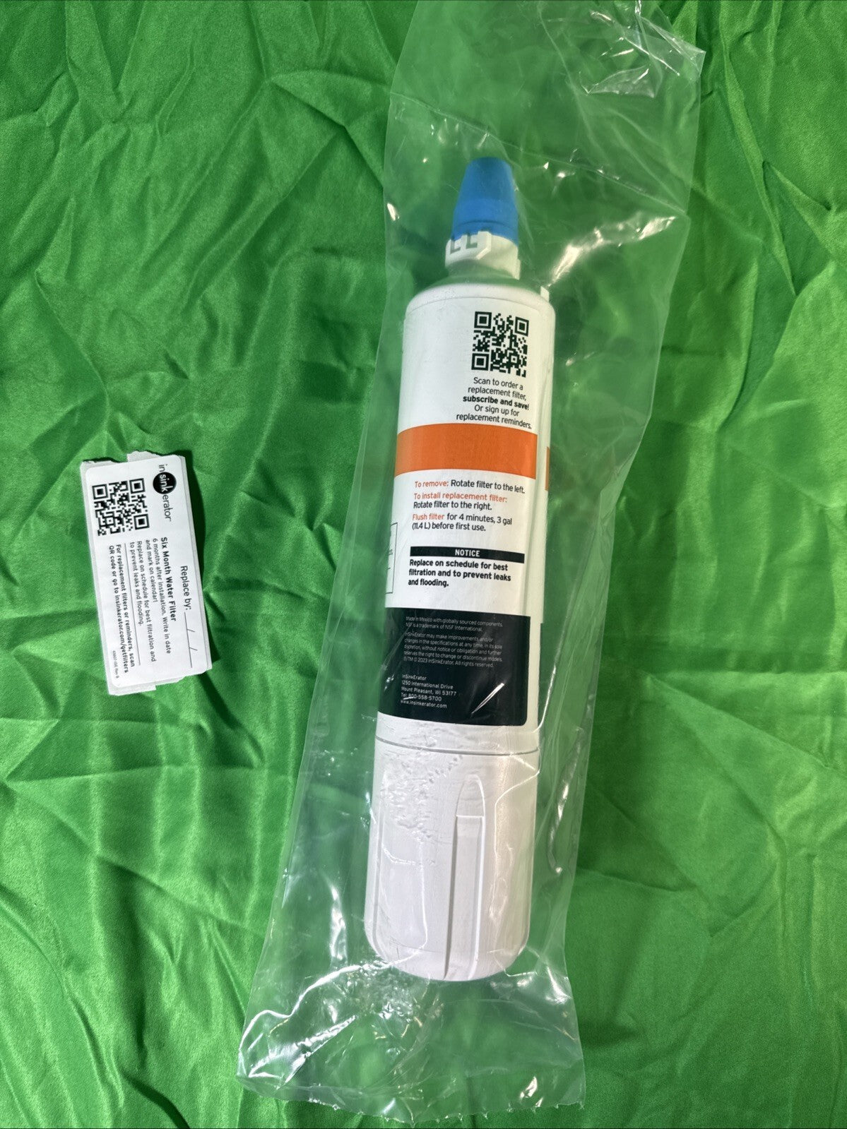 InSinkErator F-1000 instant hot water dispenser filter, 6 Months, 1 Pack
