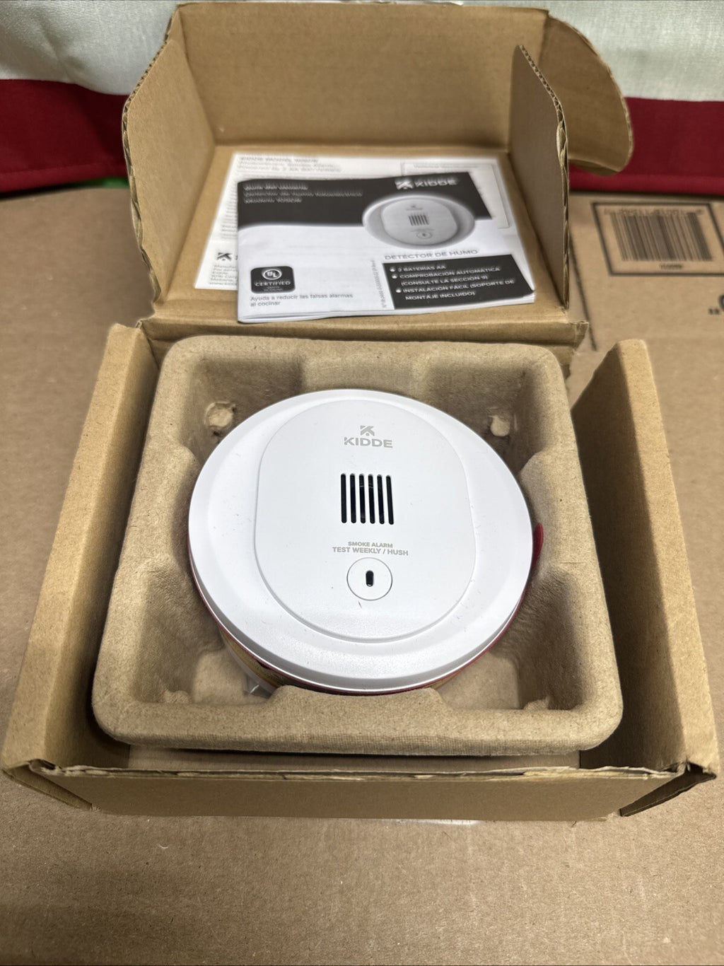 Kidde Smoke. Detector, 4-Inch Compact, AA Battery Powered, 10SDR