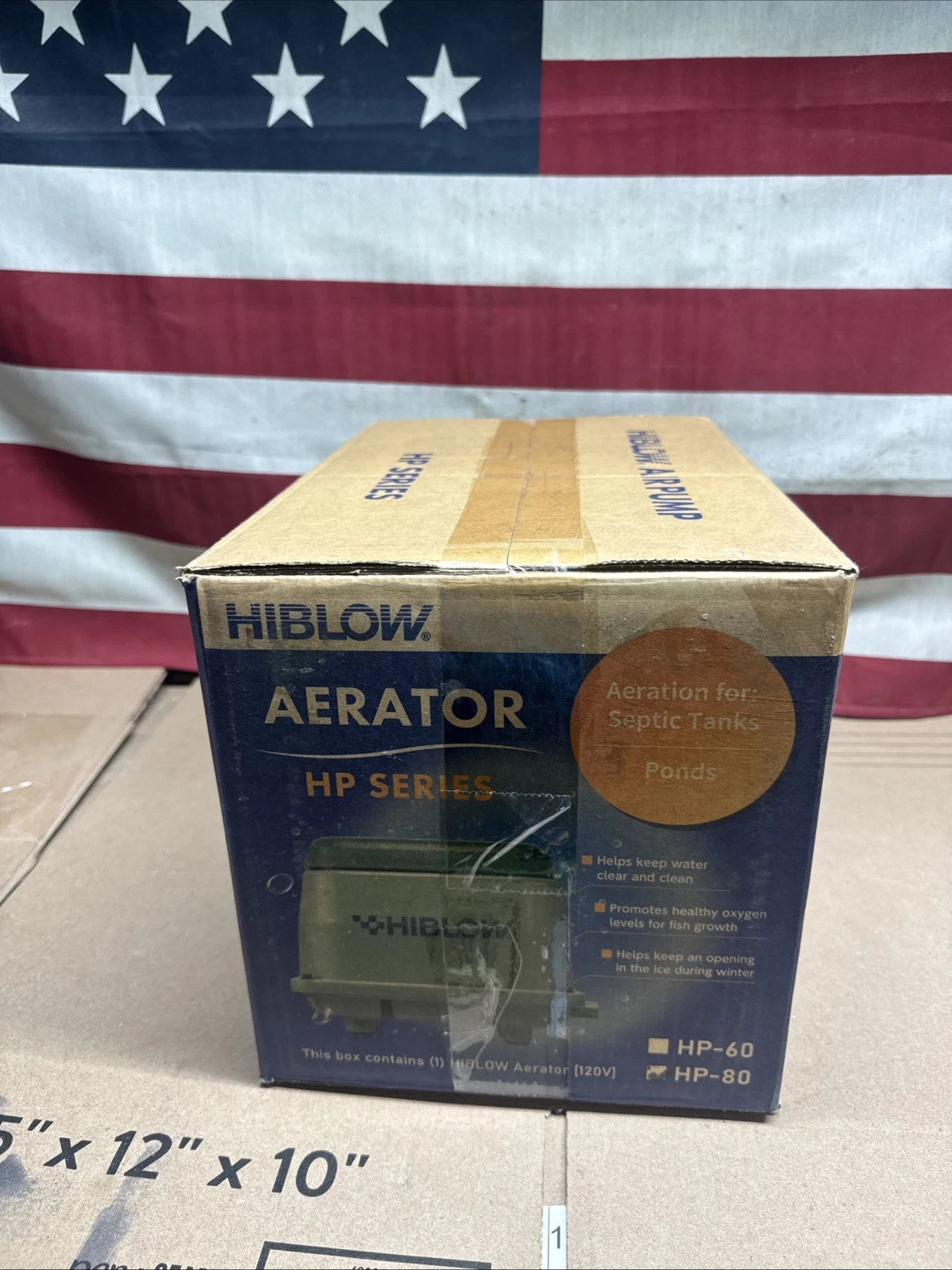HIBLOW HP-80 Aluminum Linear Diaphragm AC Septic Air Pump