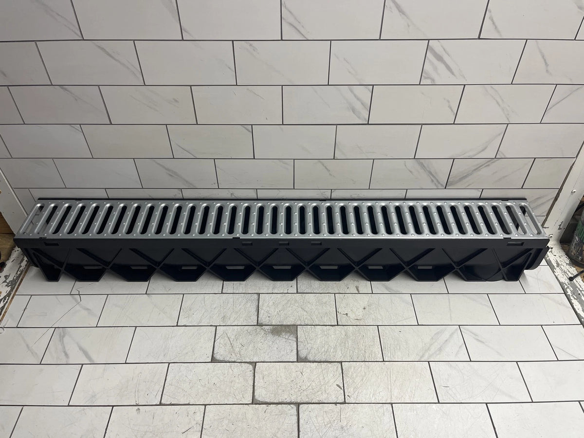 RELN 003017 Storm Drain 40 in. Channel Complete with Galvanized Grate