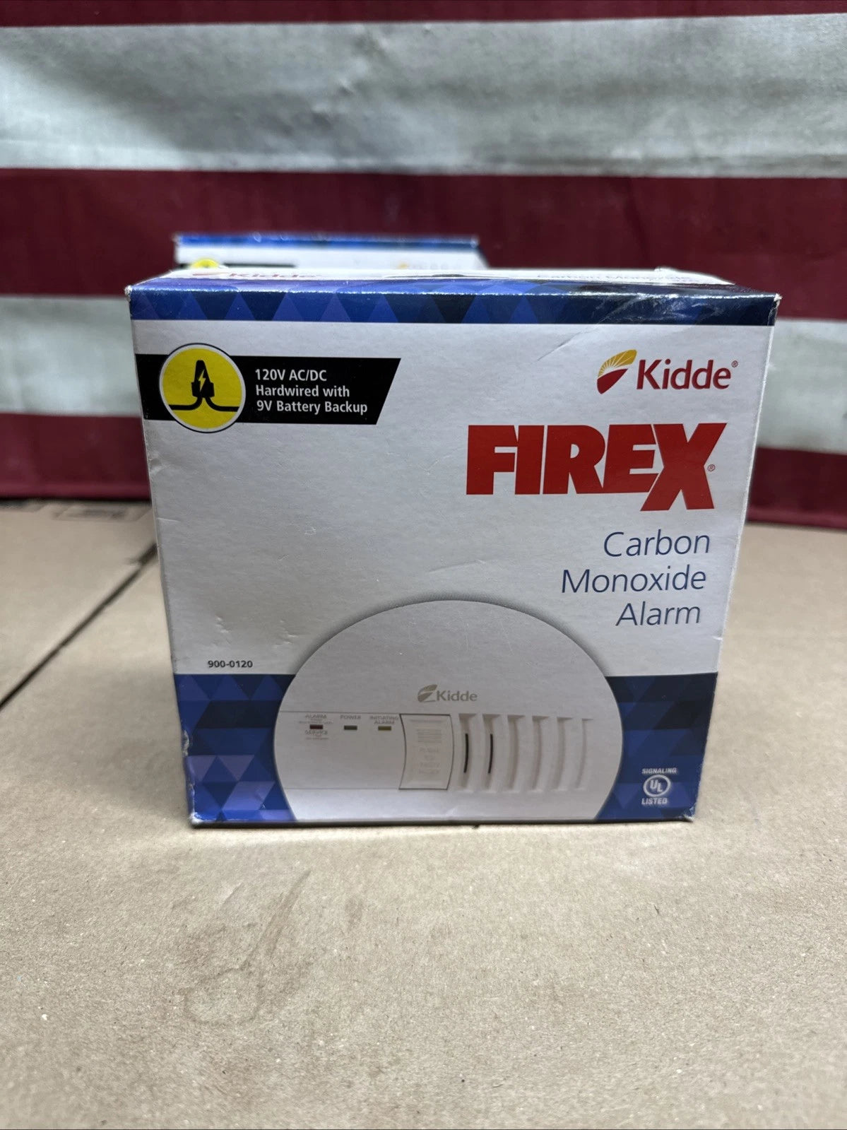 KiddeFireX Hardwired Carbon Monoxide Detector w/ LED Light, Interconnectable