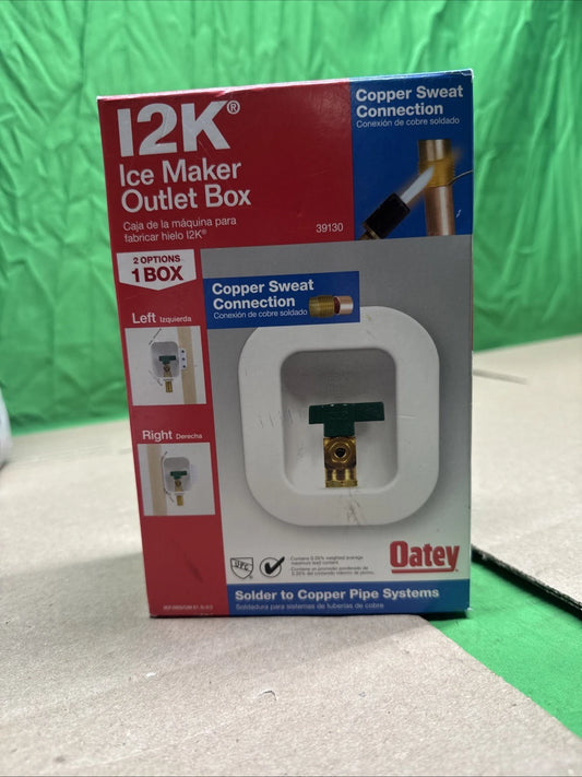 Oatey Commercial Ice Maker Box Brass White 1/2" FIP 39130