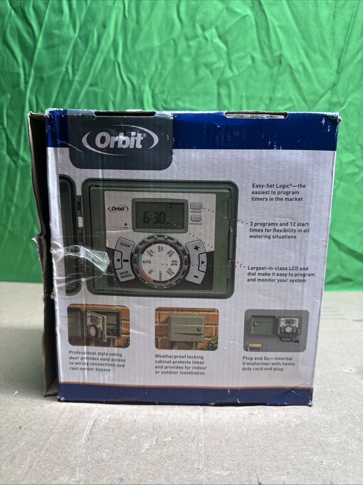 ORBIT 57894 4-STATION EASY-SET LOGIC INDOOR/OUTDOOR IRRIGATION CONTROLLER