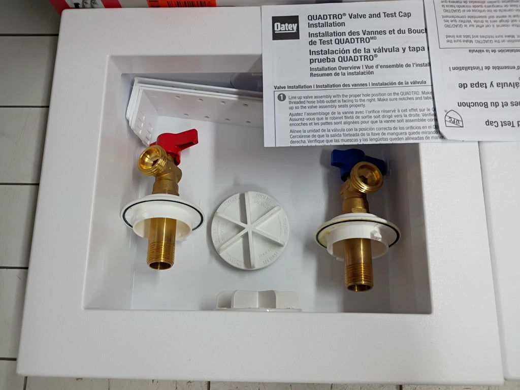 (2 Pack) Oatey 38529 Washing Machine Center Drain Outlet Box With Swt Valves OB