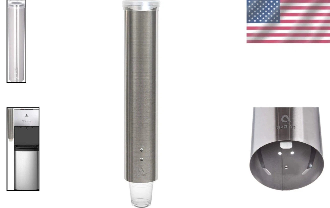 Compact Adjustable Stainless Steel Cup Holder - Fingerprint Resistant Design