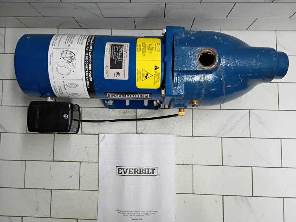 Everbilt HDSWJ7 3/4 HP Cast Iron Shallow Well Jet Pump *For Parts *