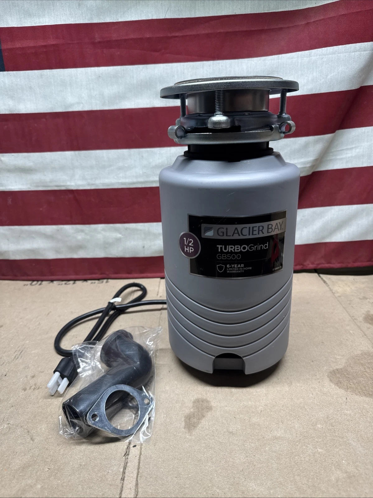 Glacier Bay GB500 Turbo Grind 1/2hp Garbage Disposal Open Box Read