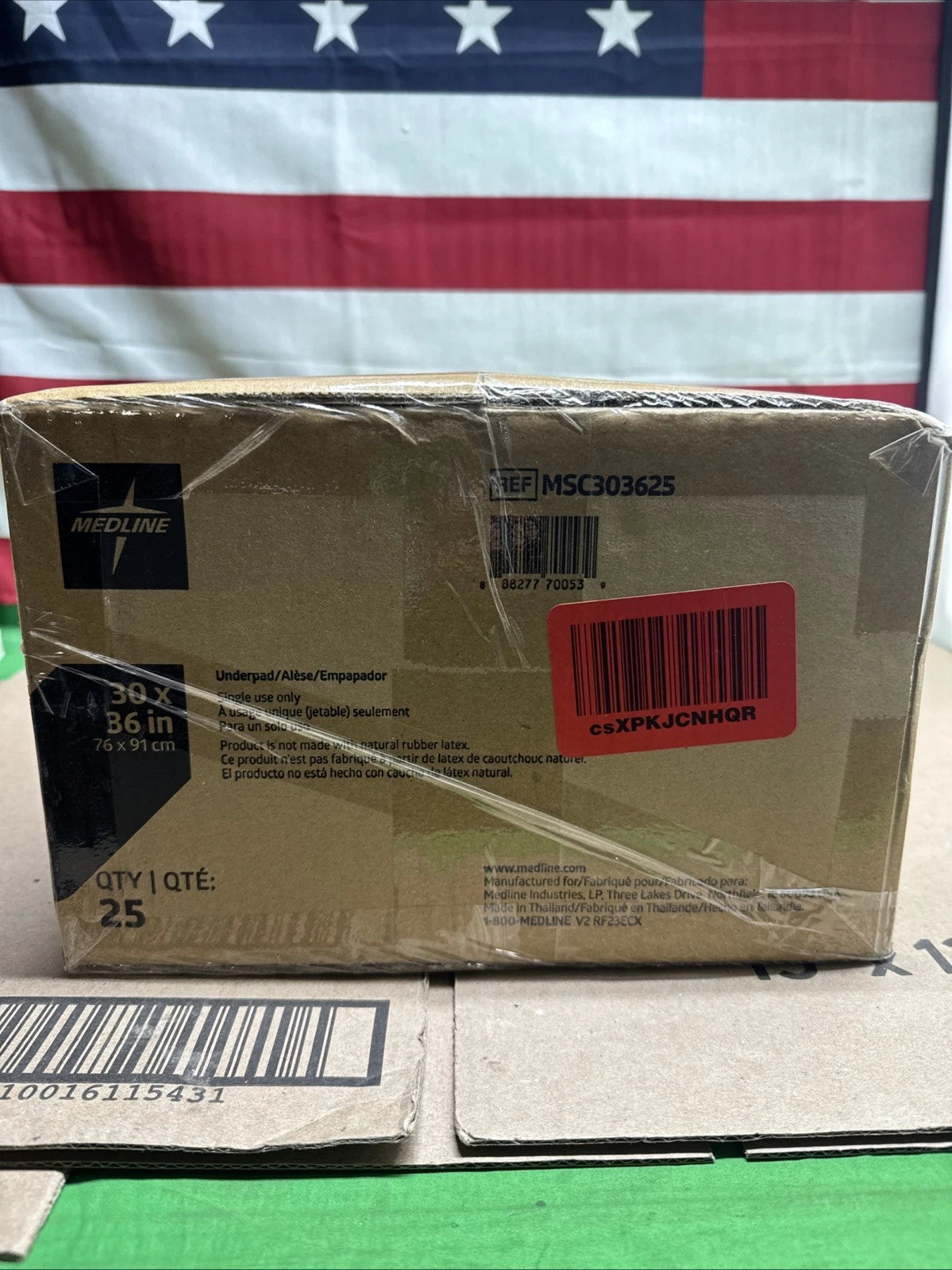Medline Ultrasorbs Premium Disposable Underpads Large Bed Pads 25 qt 30 x 36in.