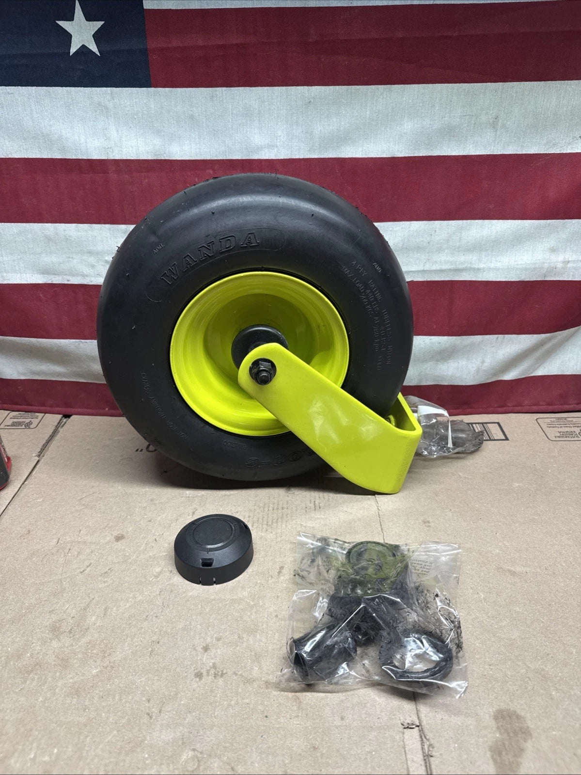 Front Wheel & Caster Fork With Bearings+seal for Ryobi Z54Li 80v Zero Turn Mower