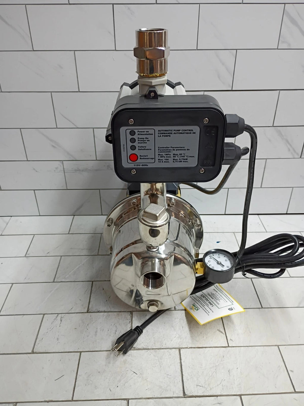 K2 Pumps Automatic Booster Pump 3/4Hp Lead Free Stainless Steel 115V NEW OPEN BO