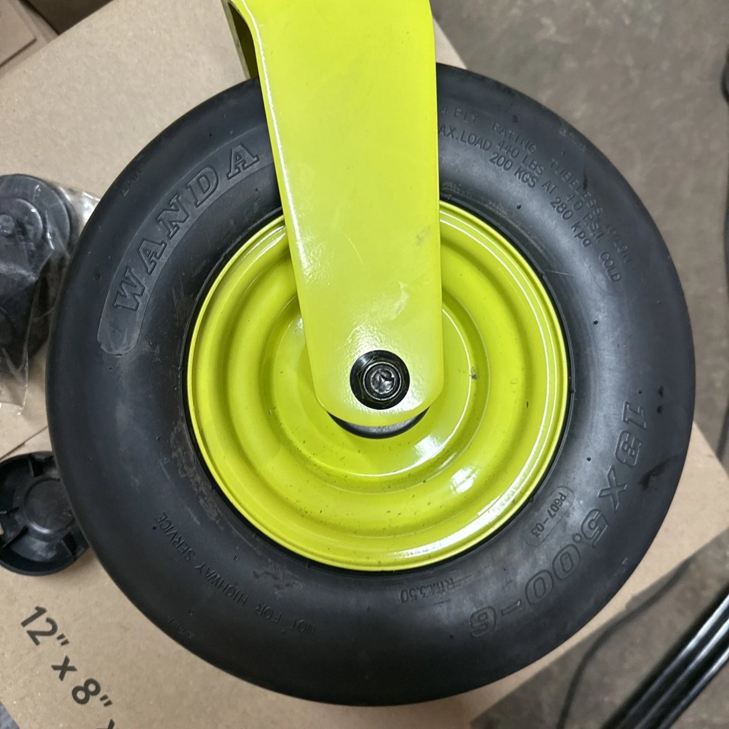 Front Wheel & Caster Fork With Bearings+seal for Ryobi Z54Li 80v Zero Turn Mower