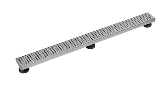 Oatey Designline,36 in Stainless Steel Linear Shower Drain with Square Pattern