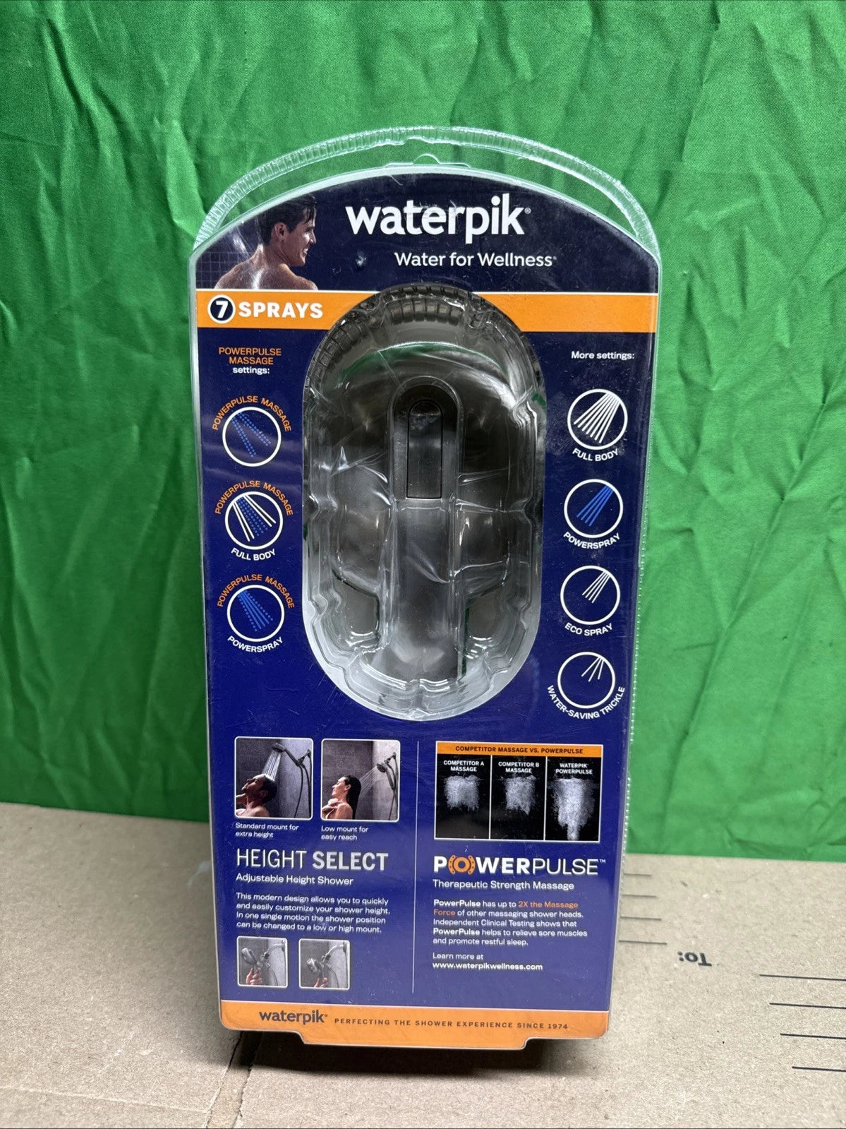 Height Select 7-Spray Patterns With 1.8 GPM 4 In. Height Select Wall Mount