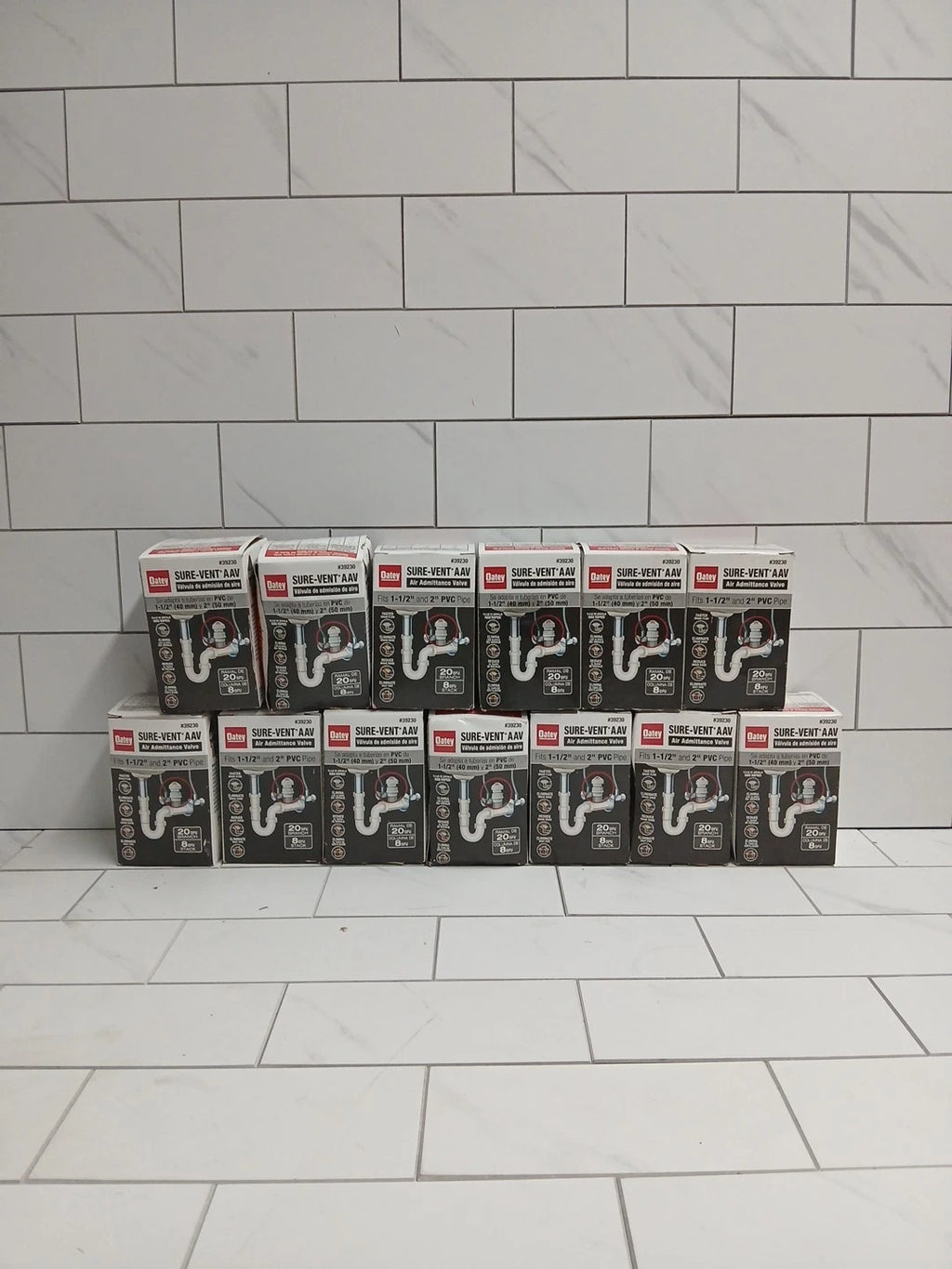 13pk Oatey 39230 Sure-Vent Air Admittance Valve PVC 1-1/2