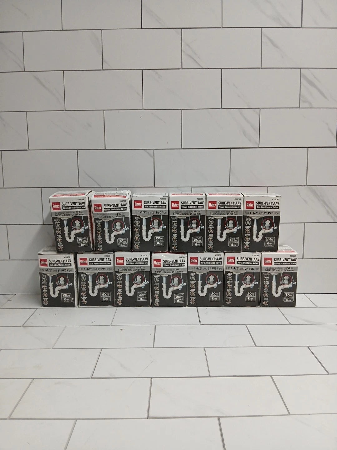 13pk Oatey 39230 Sure-Vent Air Admittance Valve PVC 1-1/2