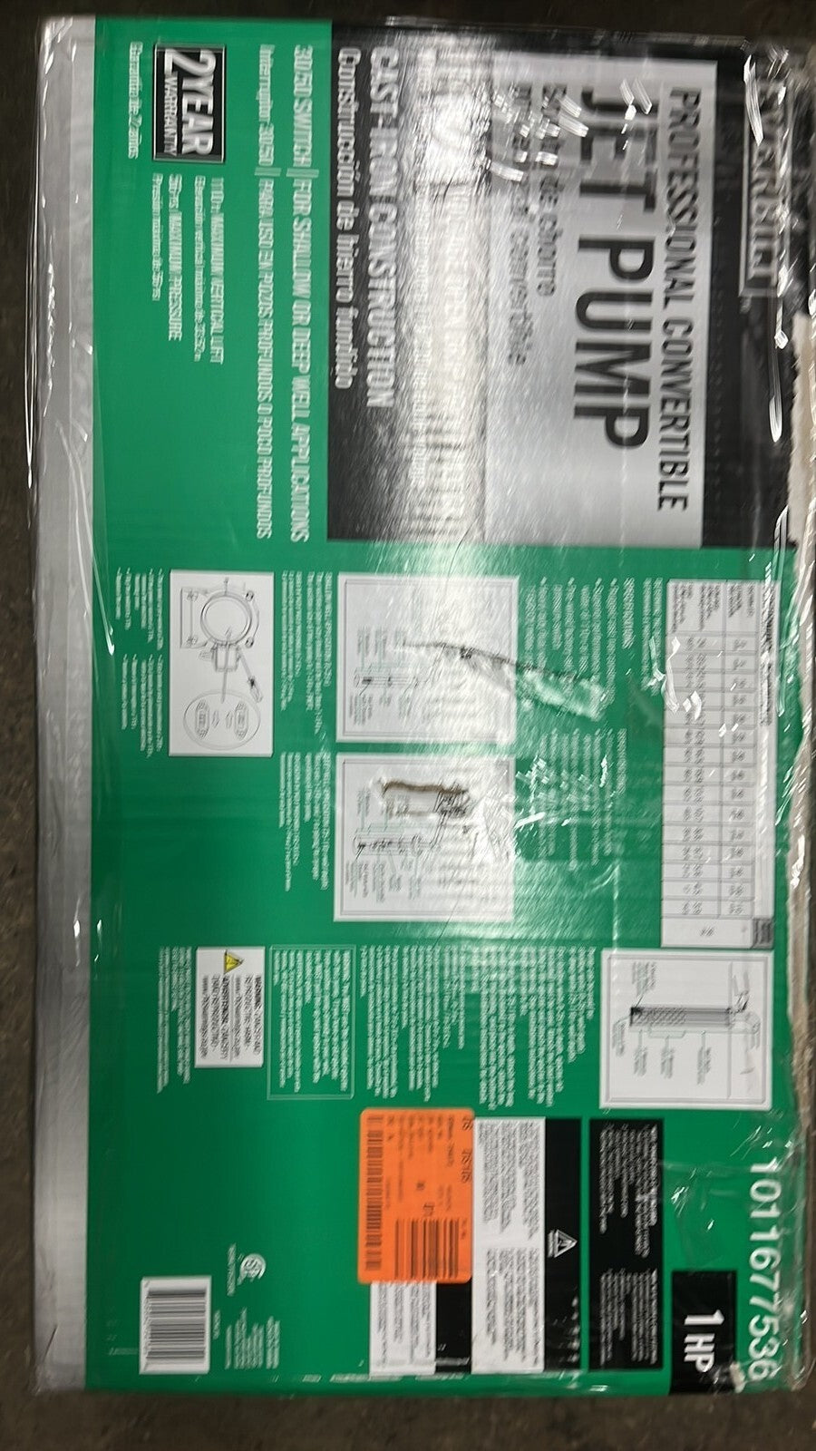 Everbilt HDCWJ10, 1 HP Professional Convertible Jet Pump PARTS ONLY