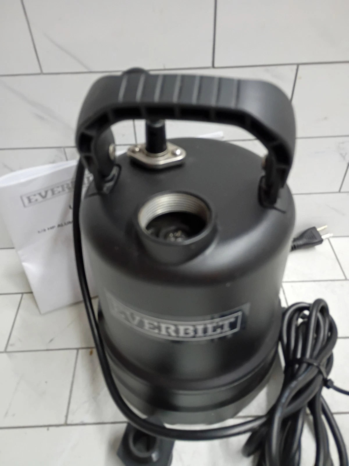 Everbilt 1/3 HP Submersible Aluminum Utility Pump EB91430 OPEN BOX