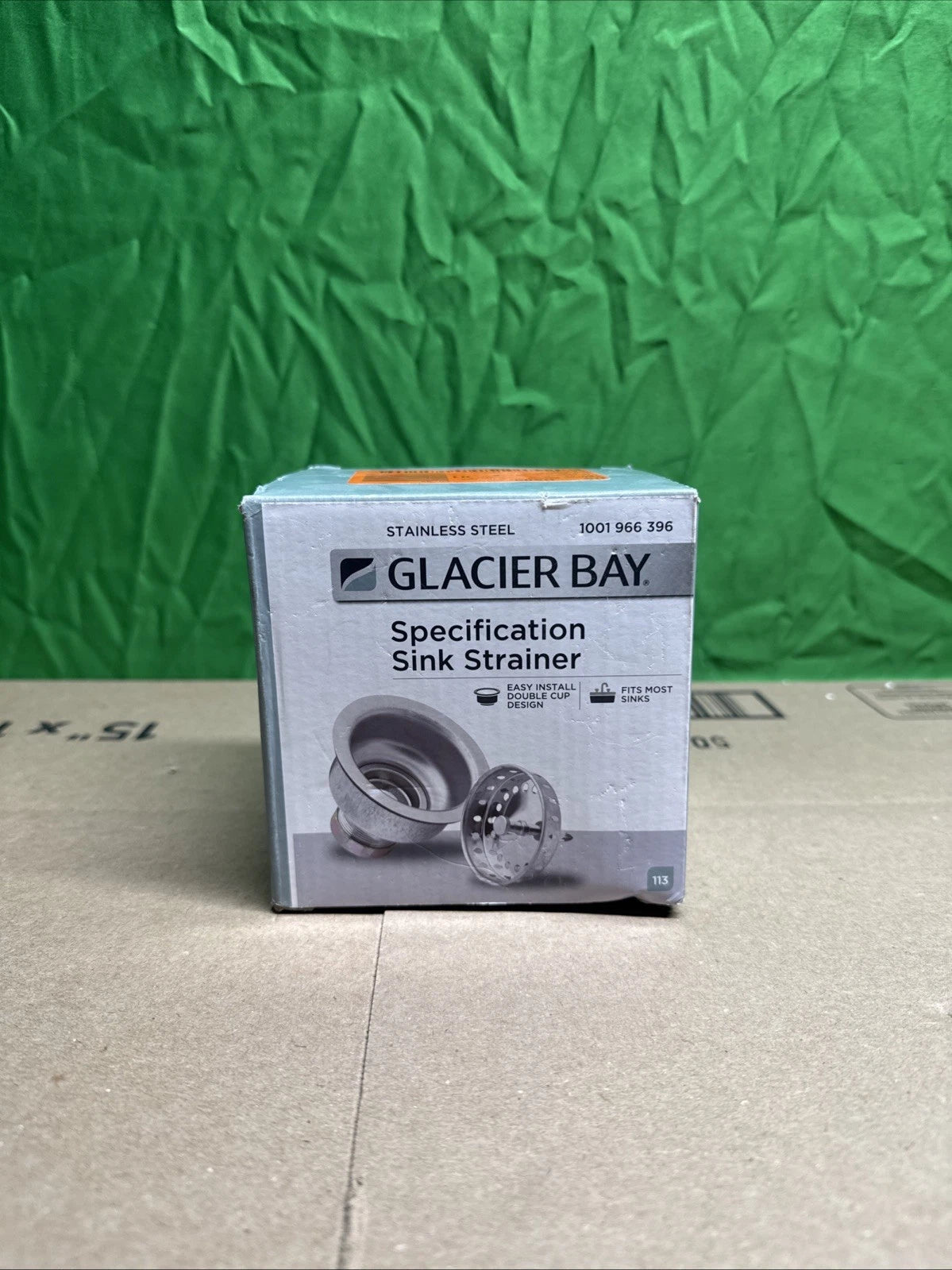 Glacier Bay 1001 966 396 Specification Sink Strainer - Stainless Steel