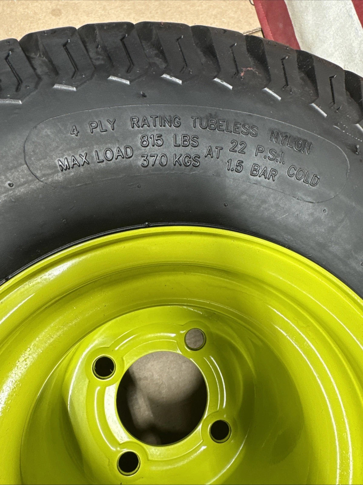 Rear Wheel And Tire For Ryobi Z54Li 80V Zero Turn Lawn Mower