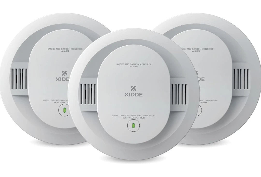 3 Kidde Smoke & Carbon Monoxide Detector for Home, AA Battery Powered, Voice