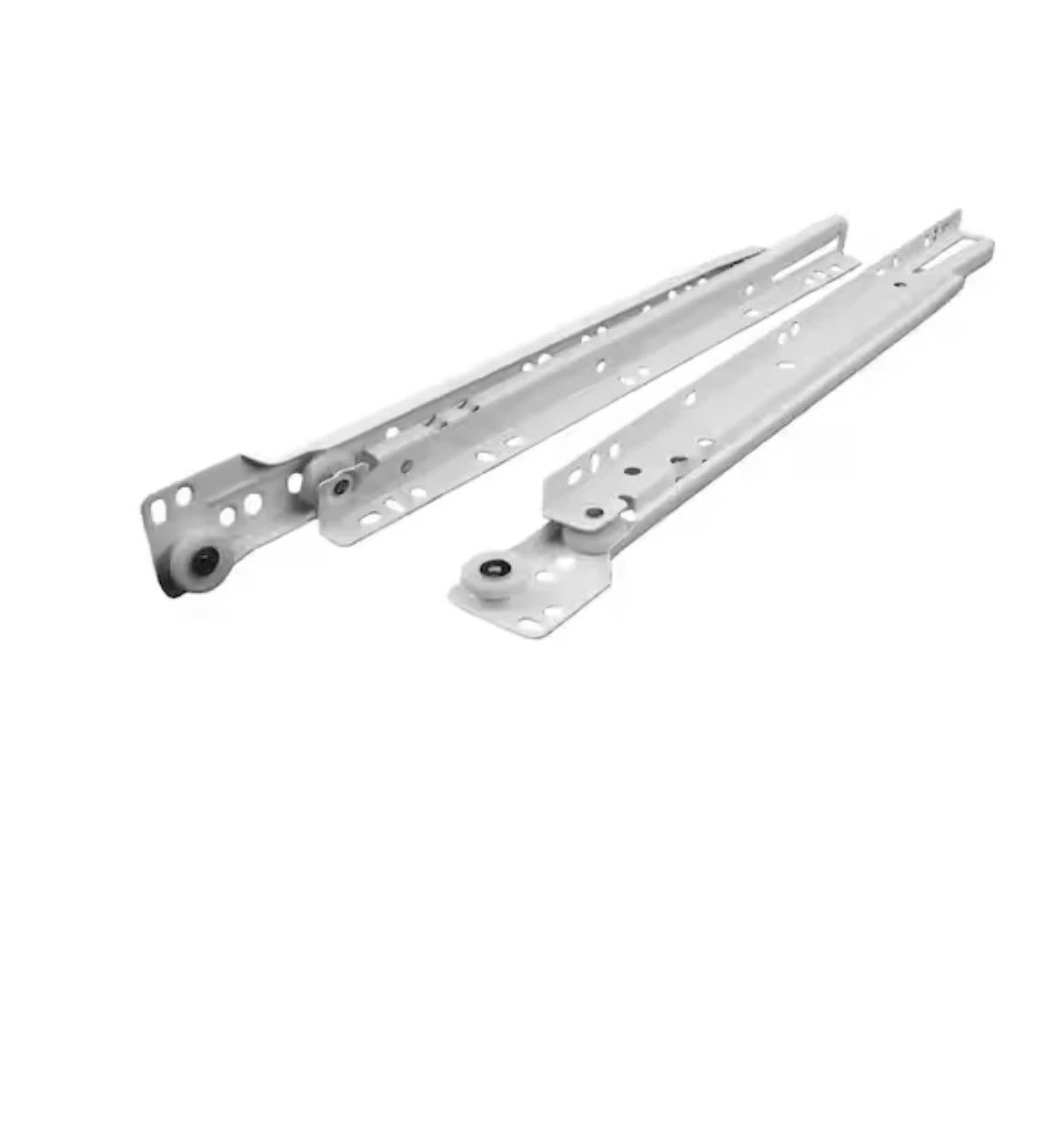 A LOT OF 8 EVERBILT 9404217 12 in. White Bottom Mount Drawer Slide Set pairs