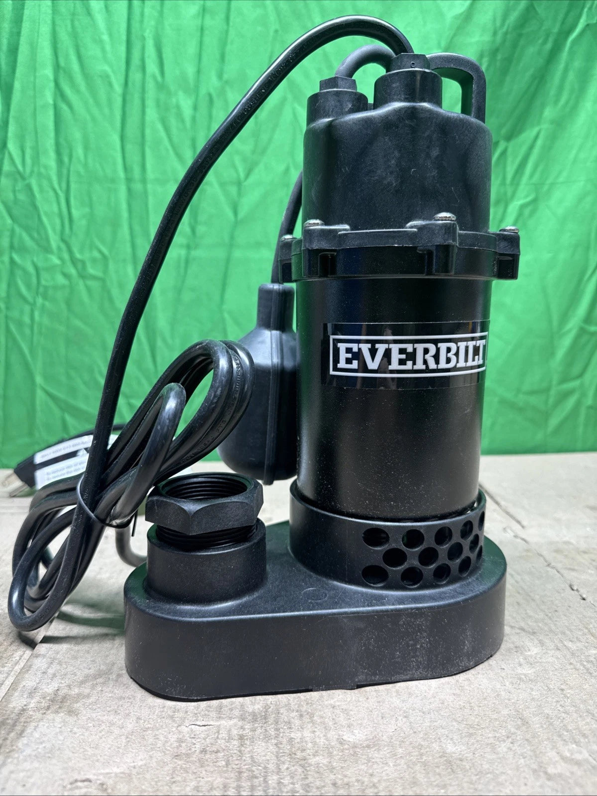 Everbilt HDSP50W 1/2 HP Submersible Aluminum Sump Pump with Tethered Switch