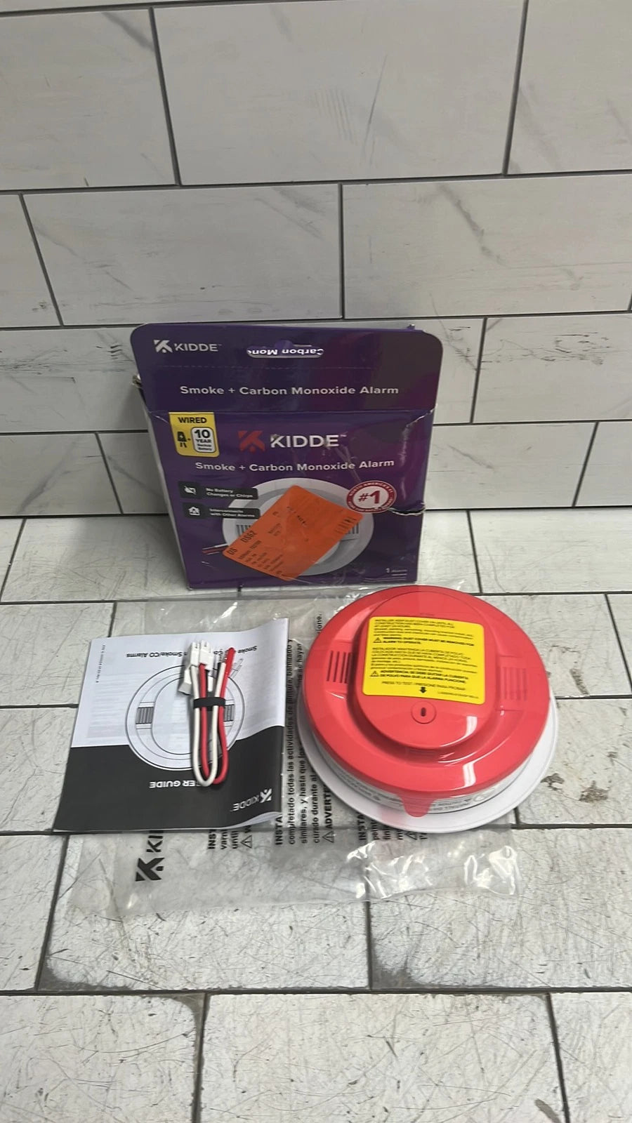 Kidde 30CUA10 10yr Combination Photoelectric Smoke CarbonMonoxide Alarm Hardwire