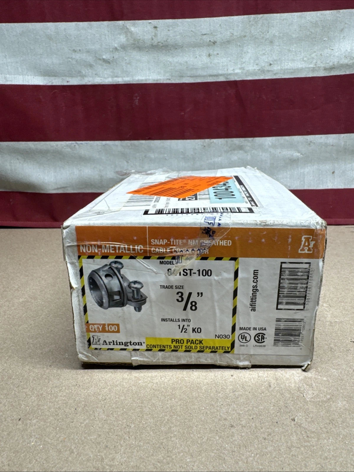 Arlington Industries 841ST-100 SNAP-TITE 3/8 in. Connectors 100 pk. 841ST