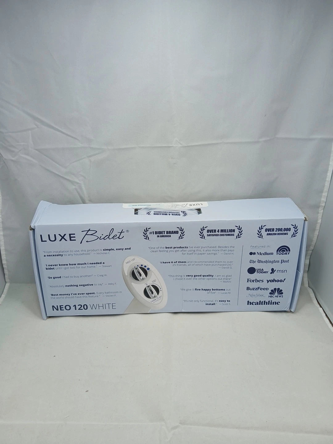 LUXE Bidet NEO 120 - Self-Cleaning Nozzle, Fresh Water Non-Electric Bidet