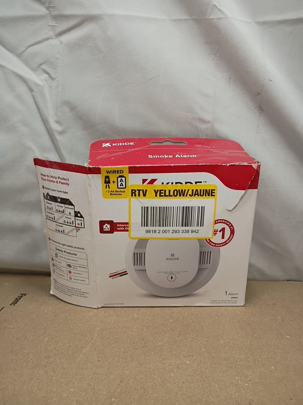 Kidde 20SAR Detect Inter Connected Hardwired w/Battery Back-up Smoke Alarm