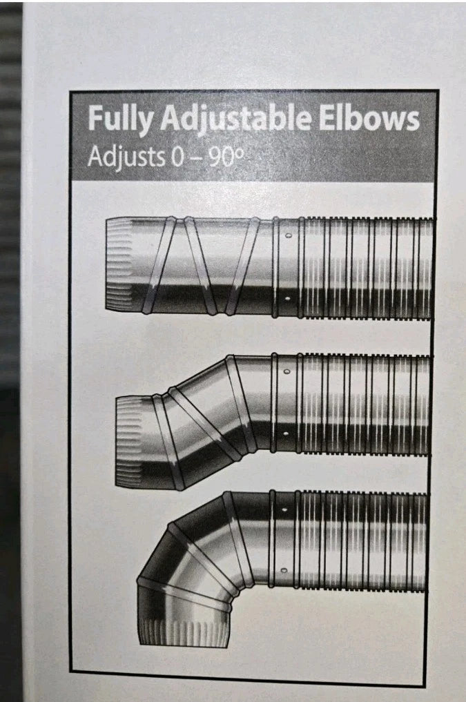 8 ft. Complete Airtight Semi-Rigid Dryer Vent Hook Up Kit for 4 in. Duct