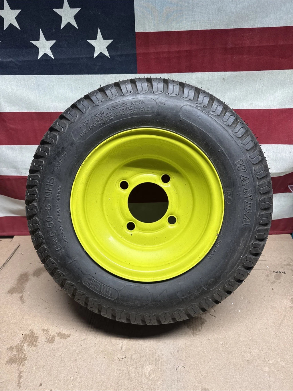 Rear Wheel And Tire For Ryobi Z30Li 80V Zero Turn Lawn Mower