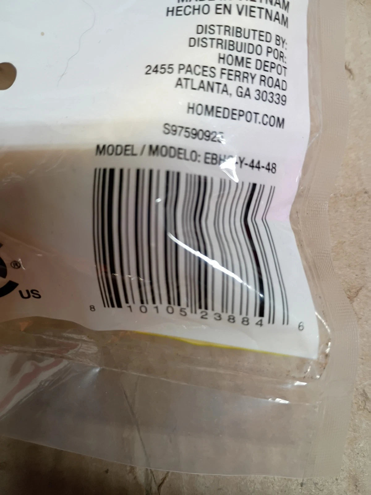 2Pk Everbilt 1014 249 761 1/2 in. MIP x 1/2 in MIP x 48" Gas Connector 3/8"/ OB,