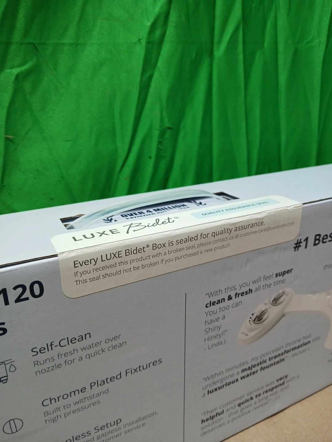 LUXE Bidet NEO 120 - Self-Cleaning Nozzle, Fresh Water Non-Electric Bidet