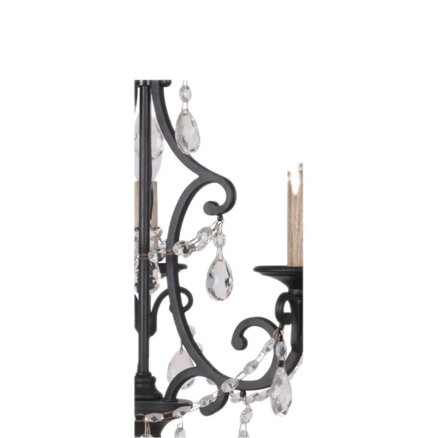 Bentley Chandelier 3 Light Chandelier, Matte Black - 38923-MBK modern crystal OB