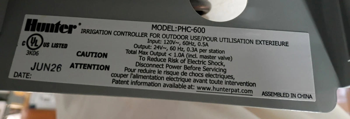 Hunter PRO-HC PHC-600 Hydrawise Outdoor Wi-Fi App 6-Zone Irrigation *READ DESCR*