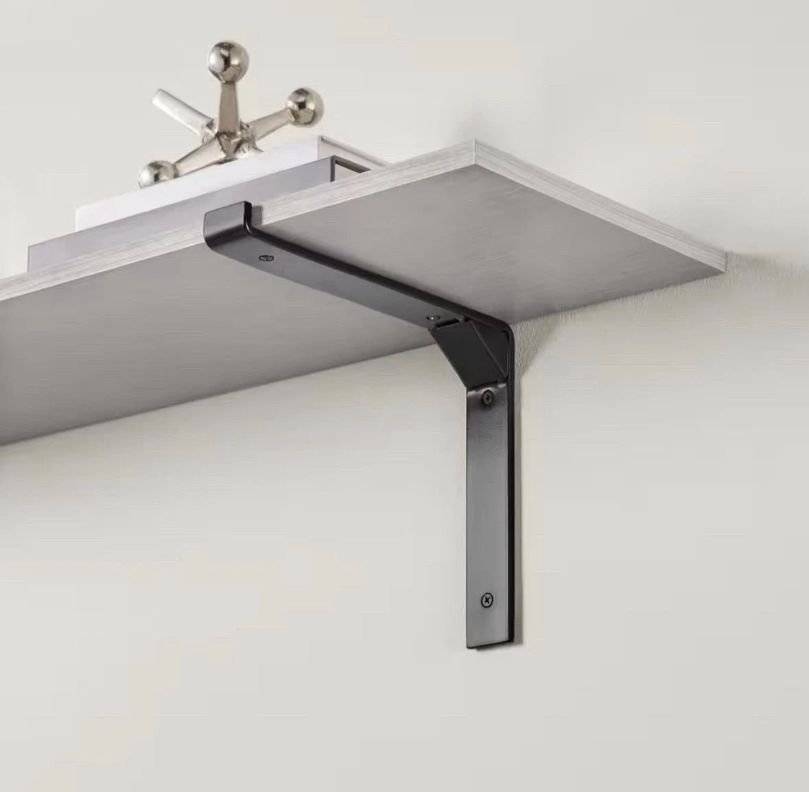 6-Pack Everbilt 10 in. Black Deco L Steel Bracket