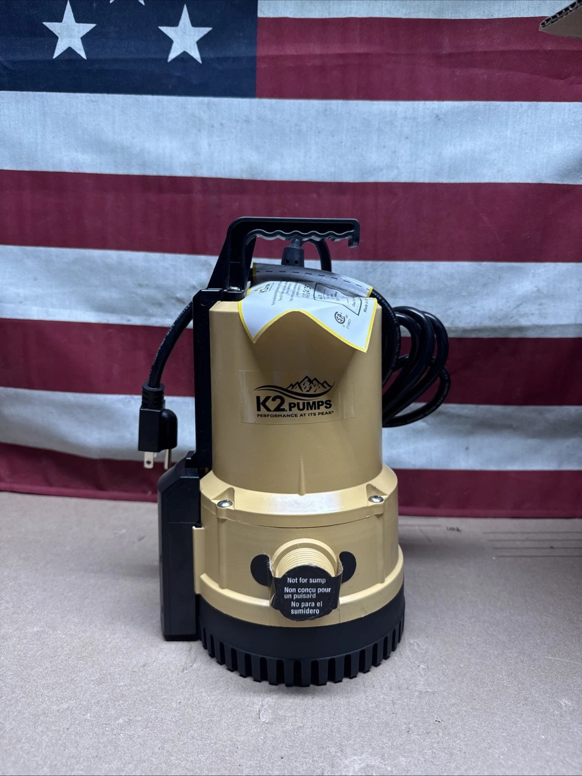 K2 1/4 HP Automatic Submersible Utility Pump