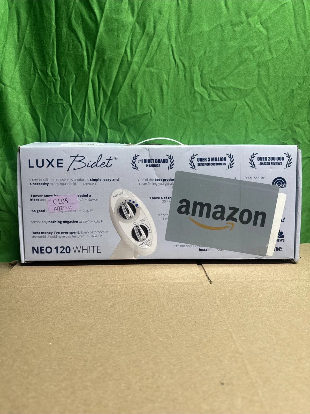 LUXE Bidet NEO 120 - Self-Cleaning Nozzle, Fresh Water Non-Electric Bidet