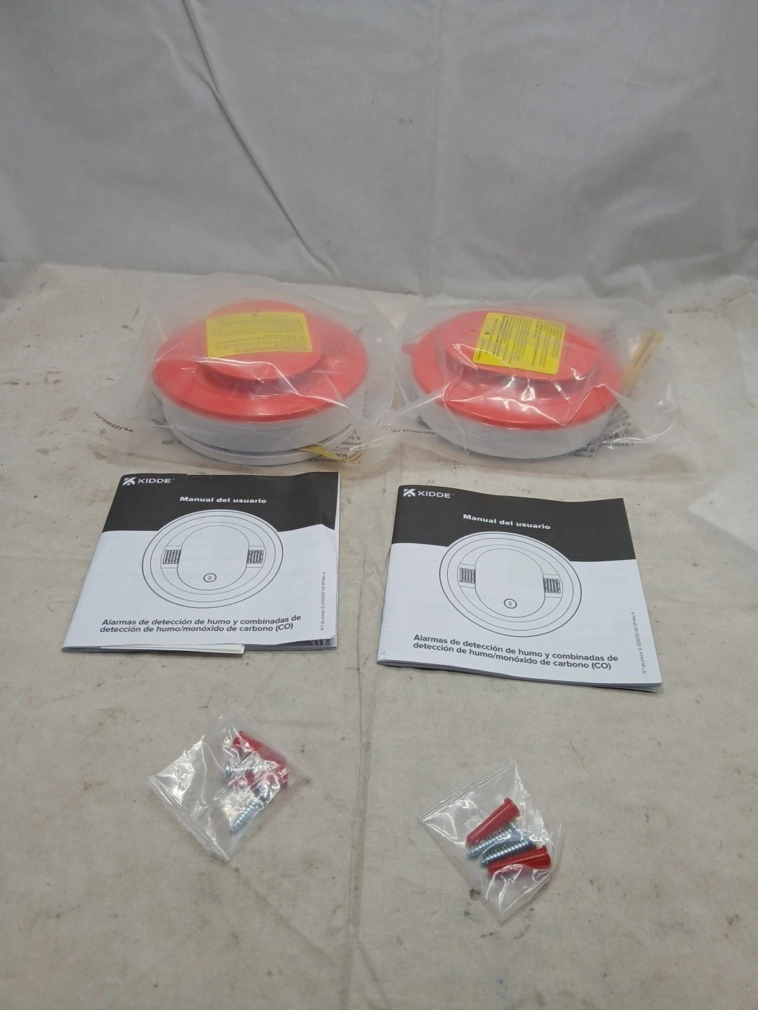 2PK Kidde 30CUDR Smoke & Carbon Monoxide Detector AA Battery Backup Voice Alert