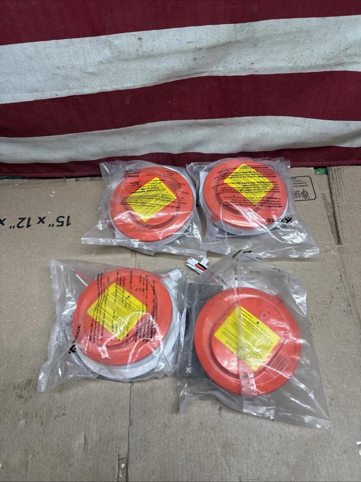 Kidde Smoke Alarm Model 20SAR Hard Wired Detector, battery, 4 Pack NEW OPEN BOX