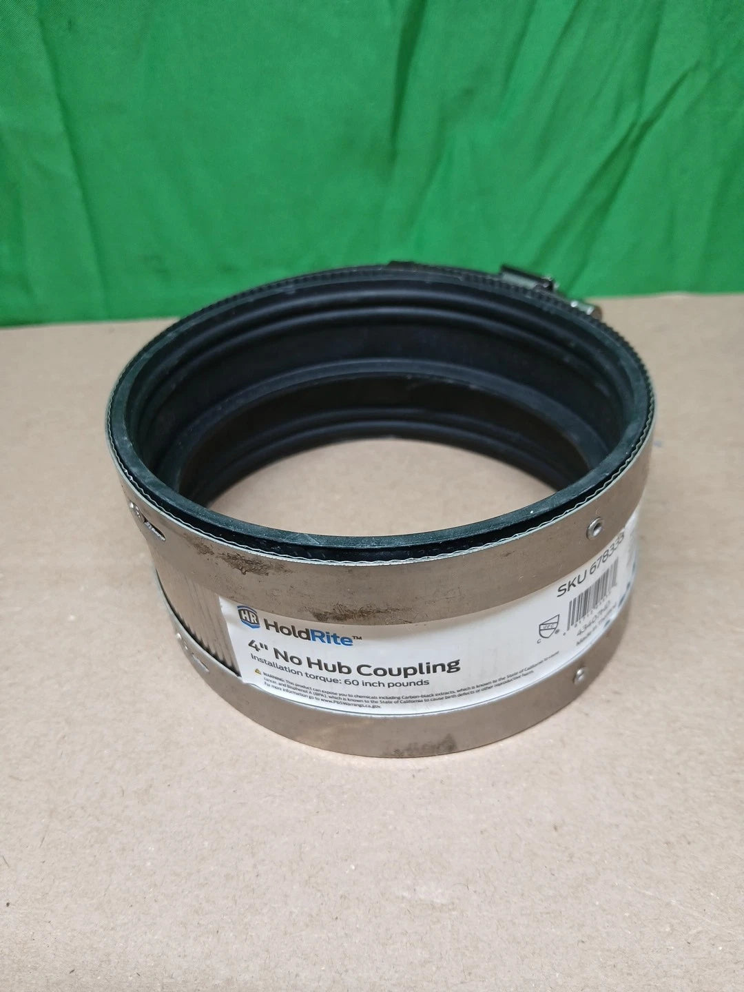 12pck Eastman Holdrite No Hub Coupling Neoprene 4" 43407HD NEW OPEN BOX