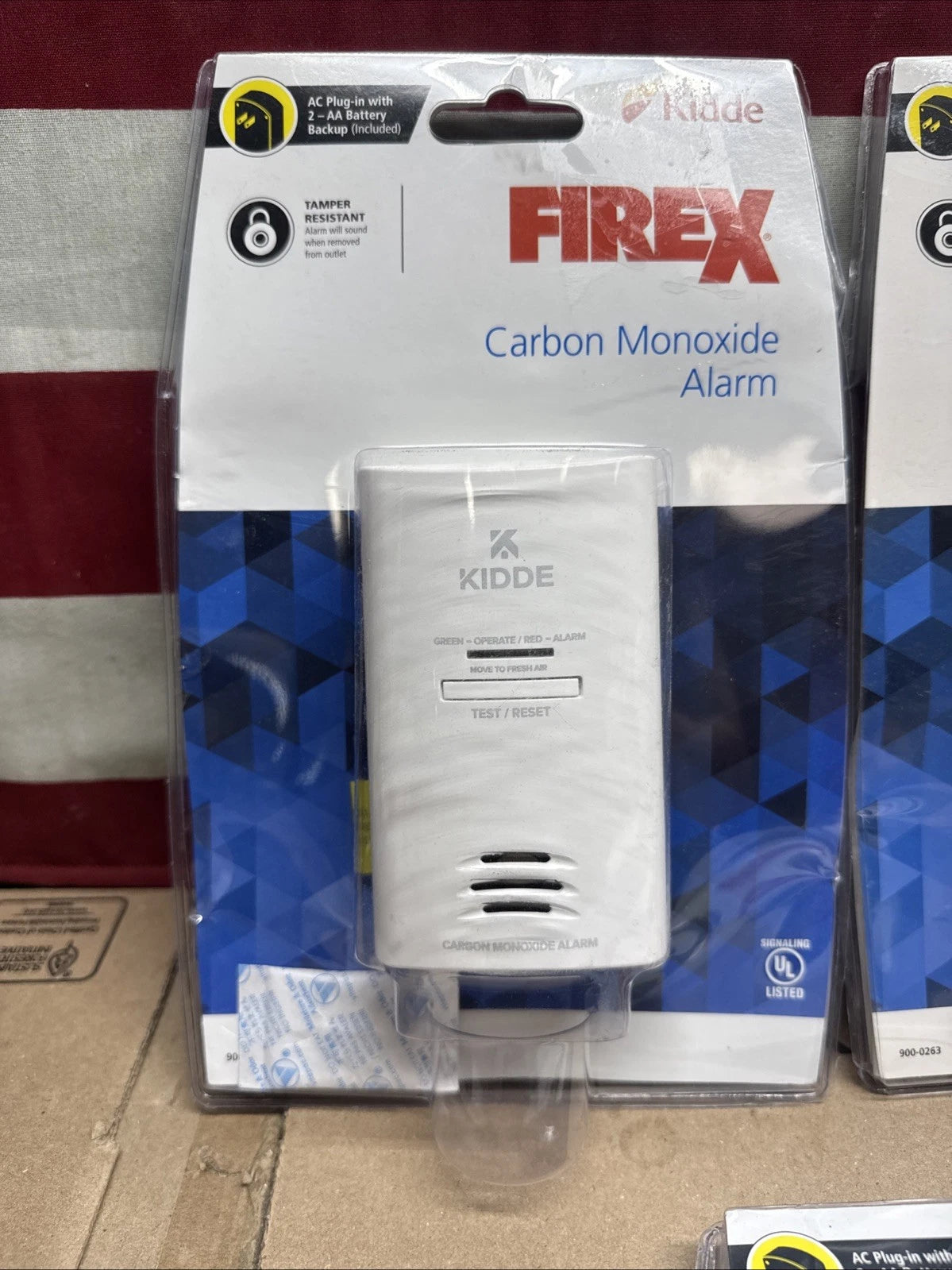 5 Pack Kidde Firex Plug-In CarbonMonoxide Detector, AA Battery Backup(Alarm Only