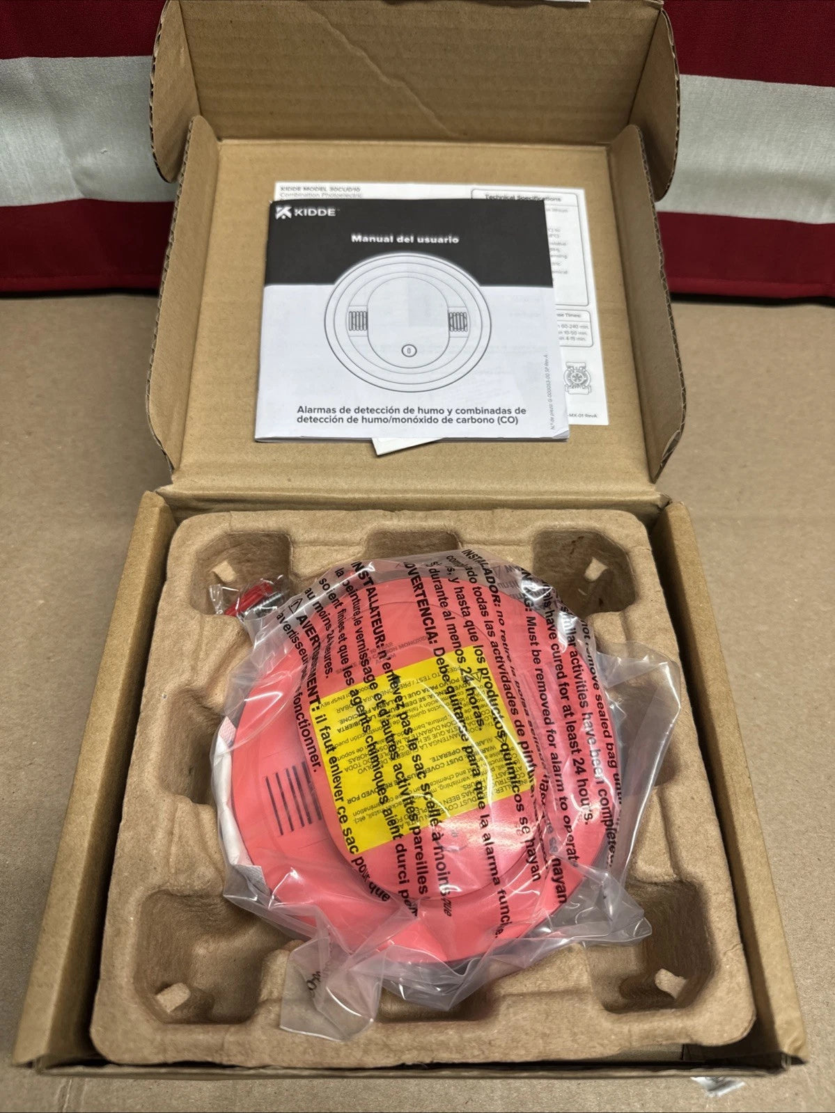 Kidde Smoke & CO Detector, 10-Year Battery, LED Warning Indicators 30CUD10’