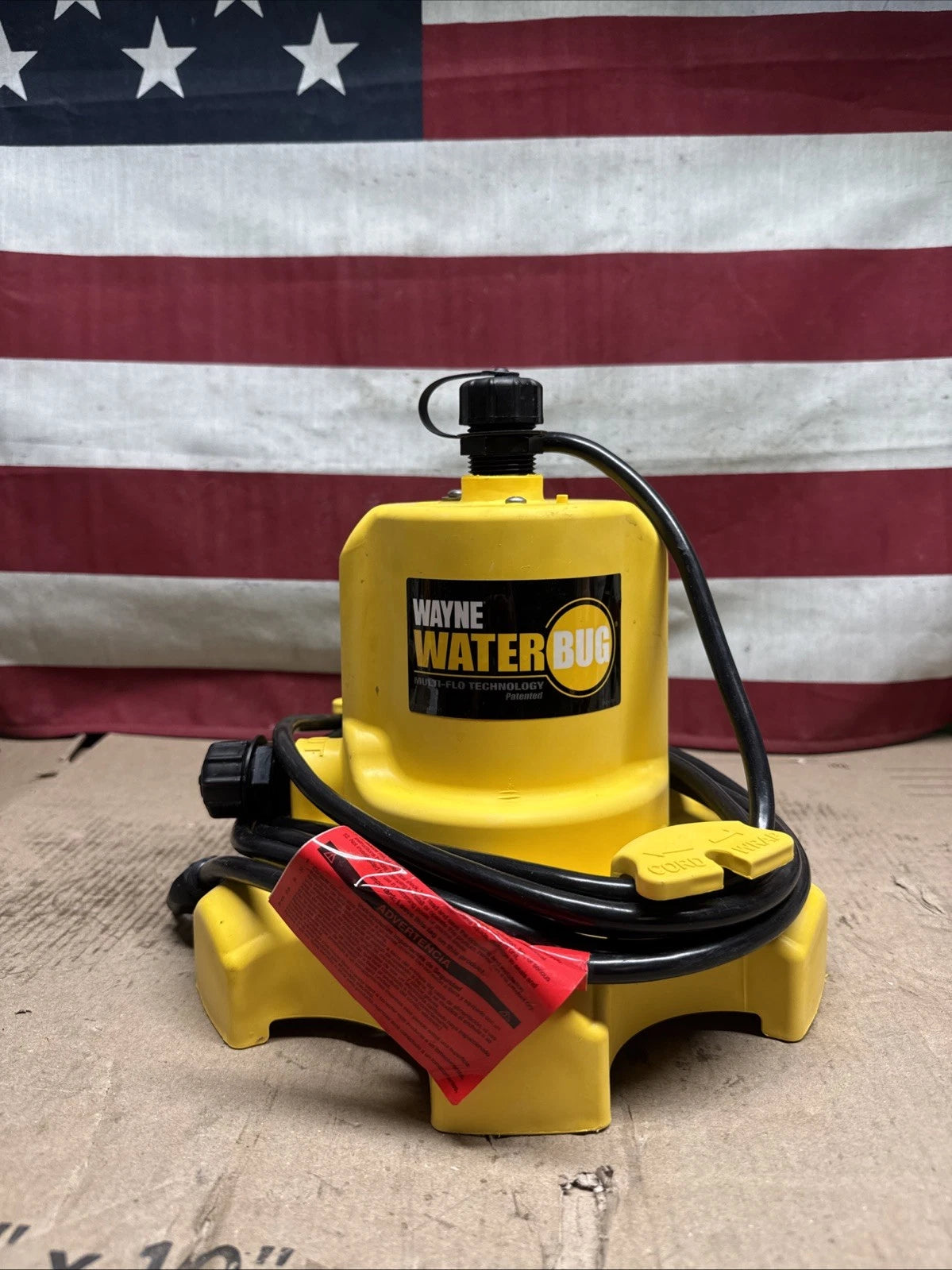 Wayne 1/6 HP WaterBUG Submersible Utility Pump with Multi-Flo Technology USED..